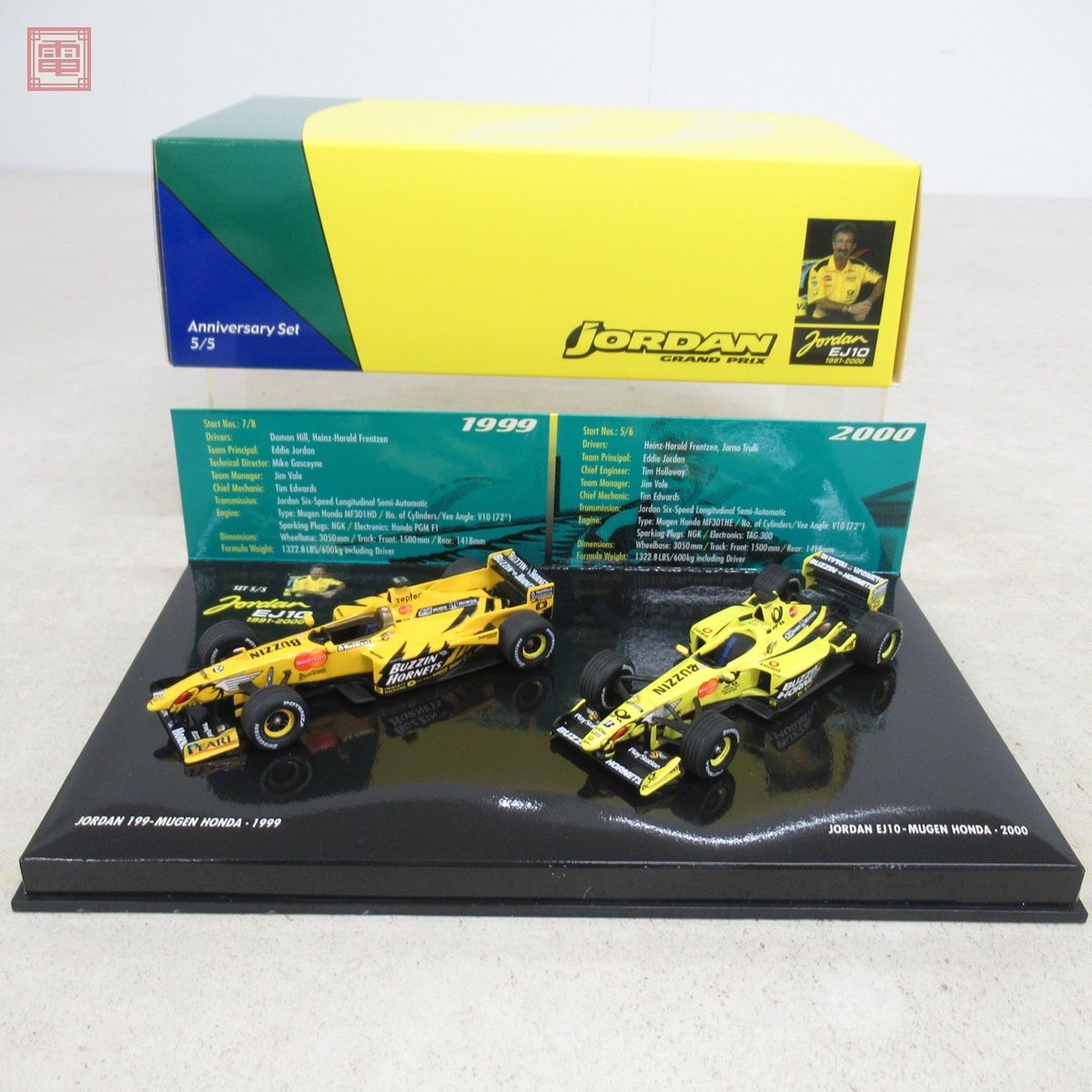 PMA 1/43 ジョーダン 無限 ホンダ 199 1999/EJ102000 2台入セット ミニチャンプス MINICHAMPS Jordan Mugen Honda【20の画像1