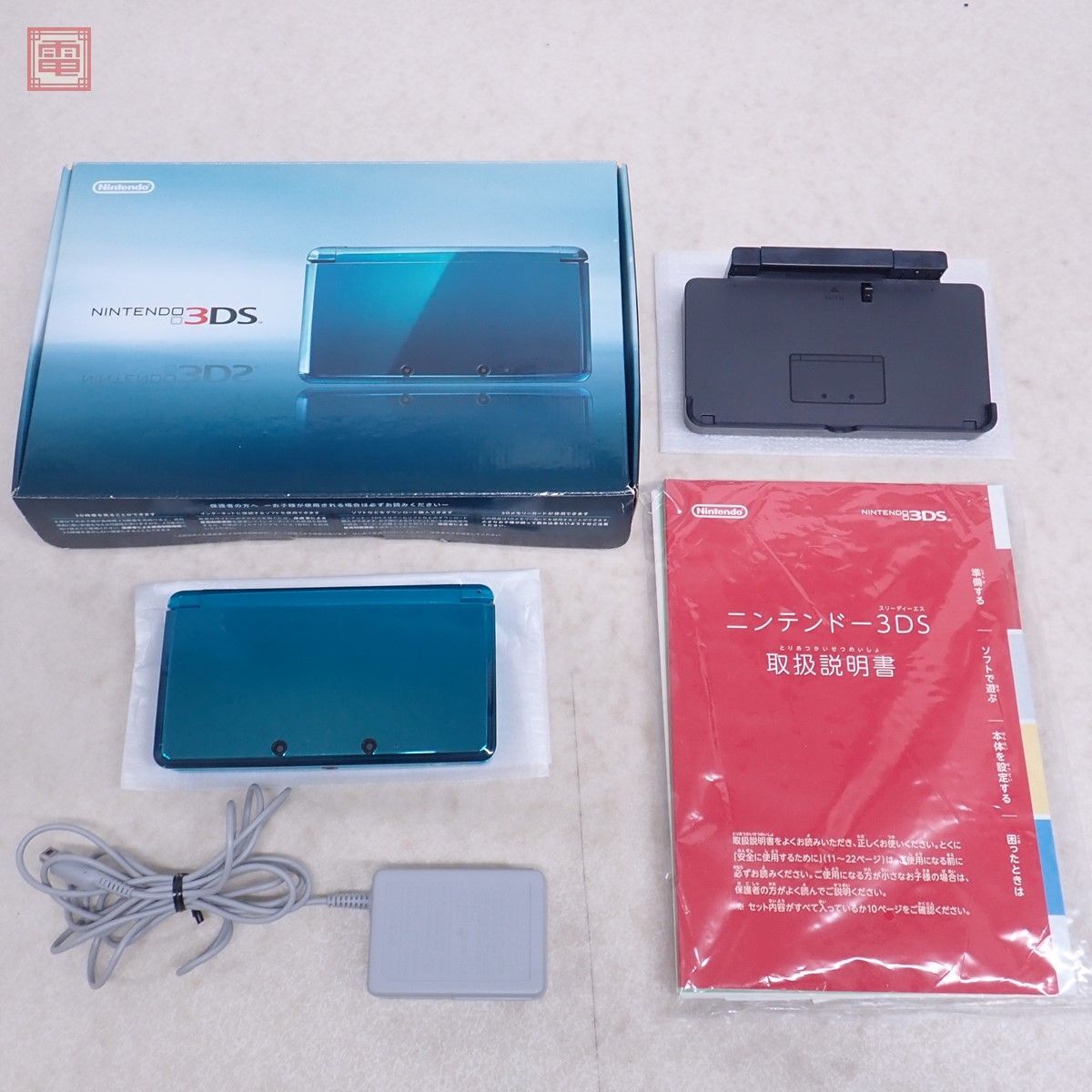  operation goods Nintendo 3DS body CTR-001 aqua blue AQUA BLUE nintendo Nintendo box opinion attaching [20