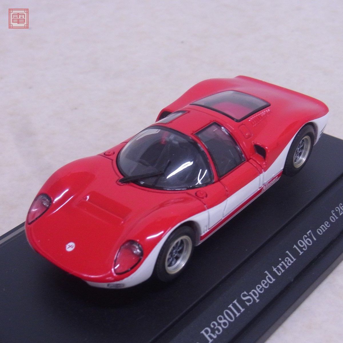 エブロ 1/43 ニッサン R380 II スピード トライアル 1967 赤/白 No.553 EBBRO NISSAN Speed trial【10の画像3