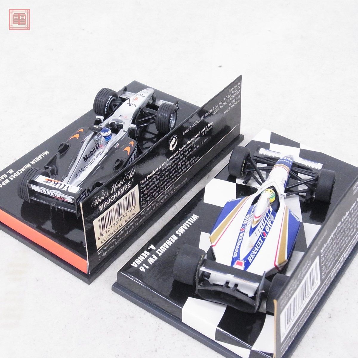 PMA 1/43 ウイリアムズ ルノー FW16+マクラーレン メルセデス MP4/15+BAR ホンダ 02+03 まとめて4台セット ミニチャンプス MINICHAMPS【10_画像5