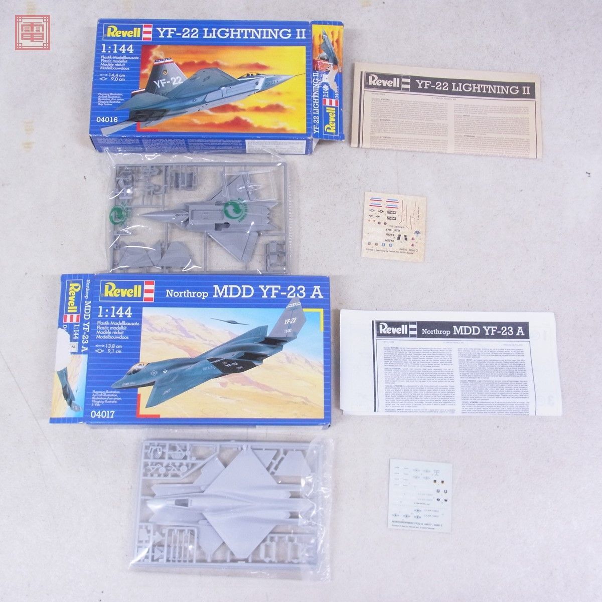 未組立 アリイ/レベル他 1/144等 YF-22 ライトニングII/三菱 F-1戦闘機 自衛隊/航空自衛隊 C-46 AACS 飛行点検機 他 計7点セット【20の画像4