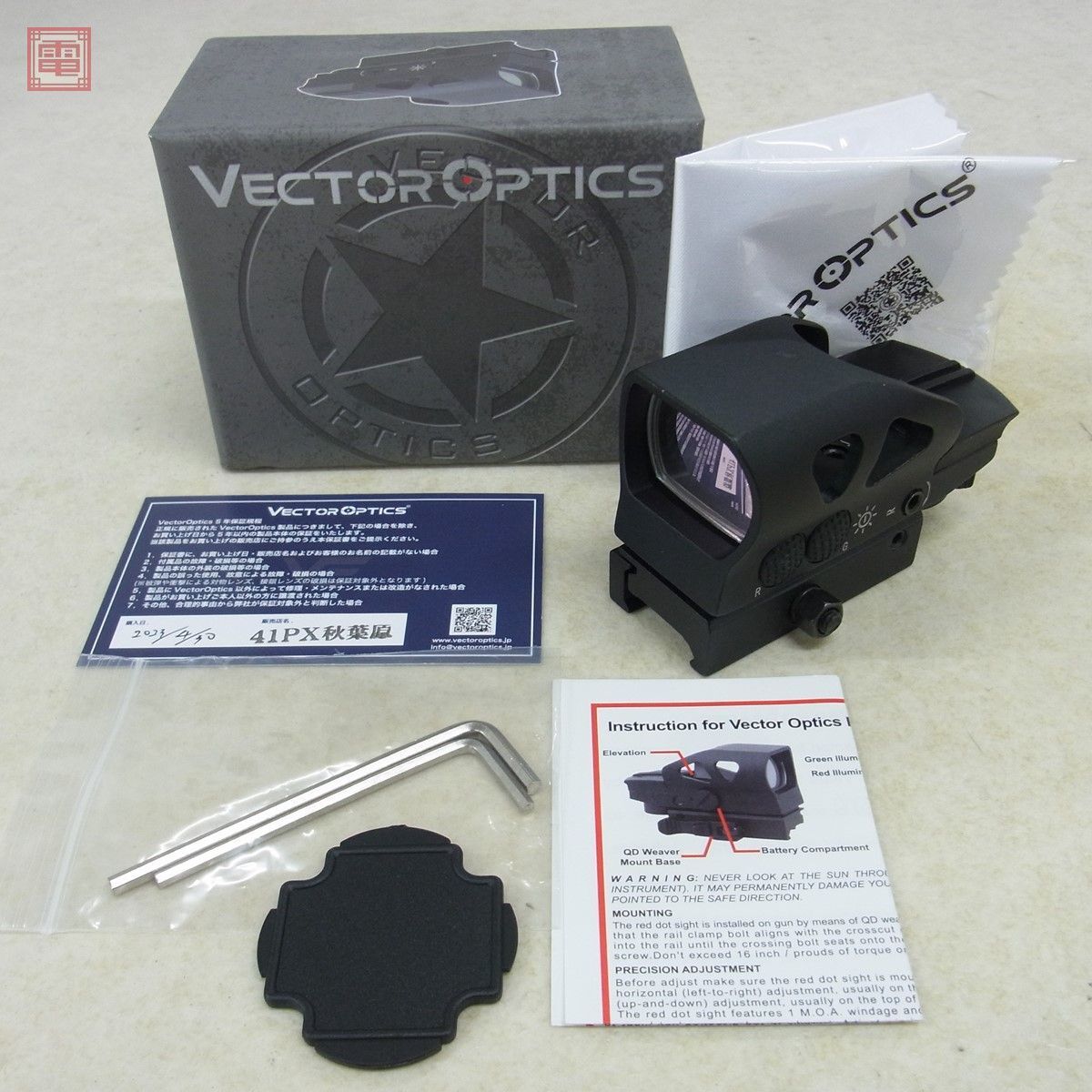 VECTOR OPTICS ドットサイト ダットサイト RATCHET 1x23x34 GEN II ベクターオプティクス SCRD-23【10の画像1