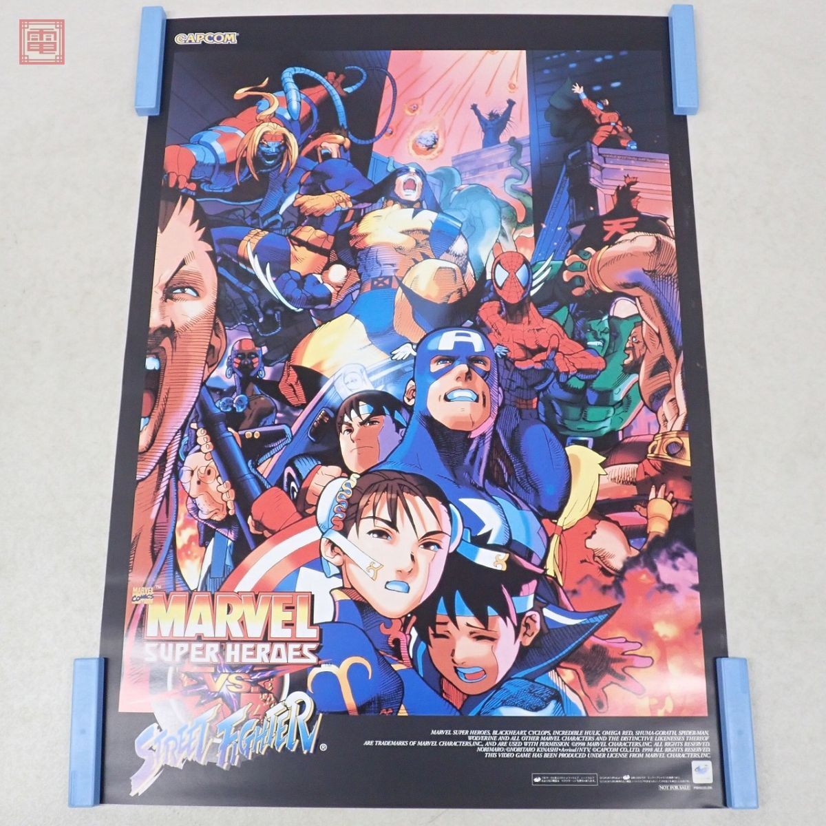 ポスター SS セガサターン マーヴル・スーパーヒーローズ VS. ストリートファイター カプコン CAPCOM MARVEL B2サイズ【20の画像1