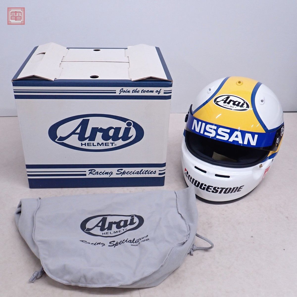 Arai 星野一義 レプリカ ヘルメット コレクションケース付き/ARD 星野一義モデル レーシング グローブ 計2点セット アライヘルメット【40の画像2