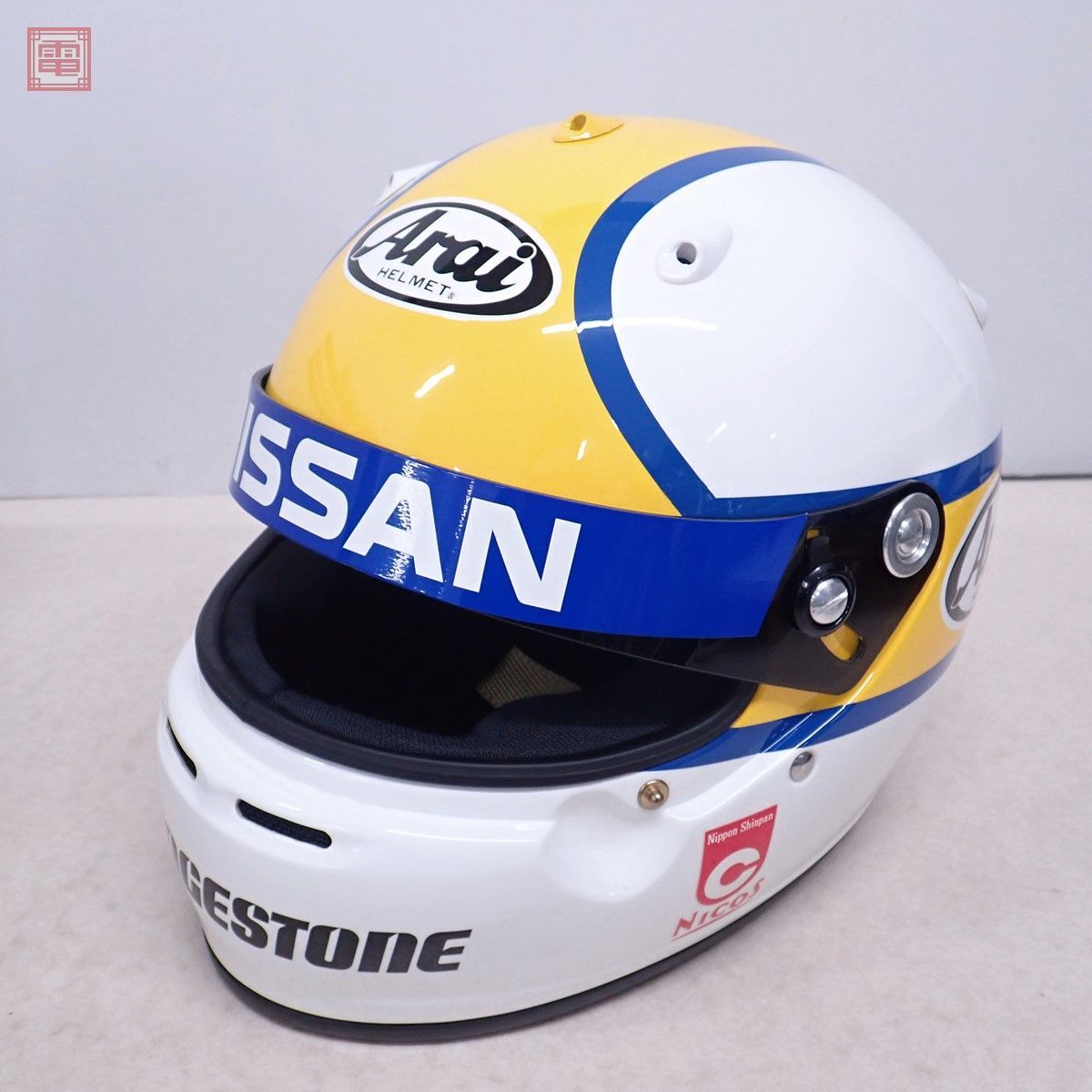 Arai 星野一義 レプリカ ヘルメット コレクションケース付き/ARD 星野一義モデル レーシング グローブ 計2点セット アライヘルメット【40の画像3