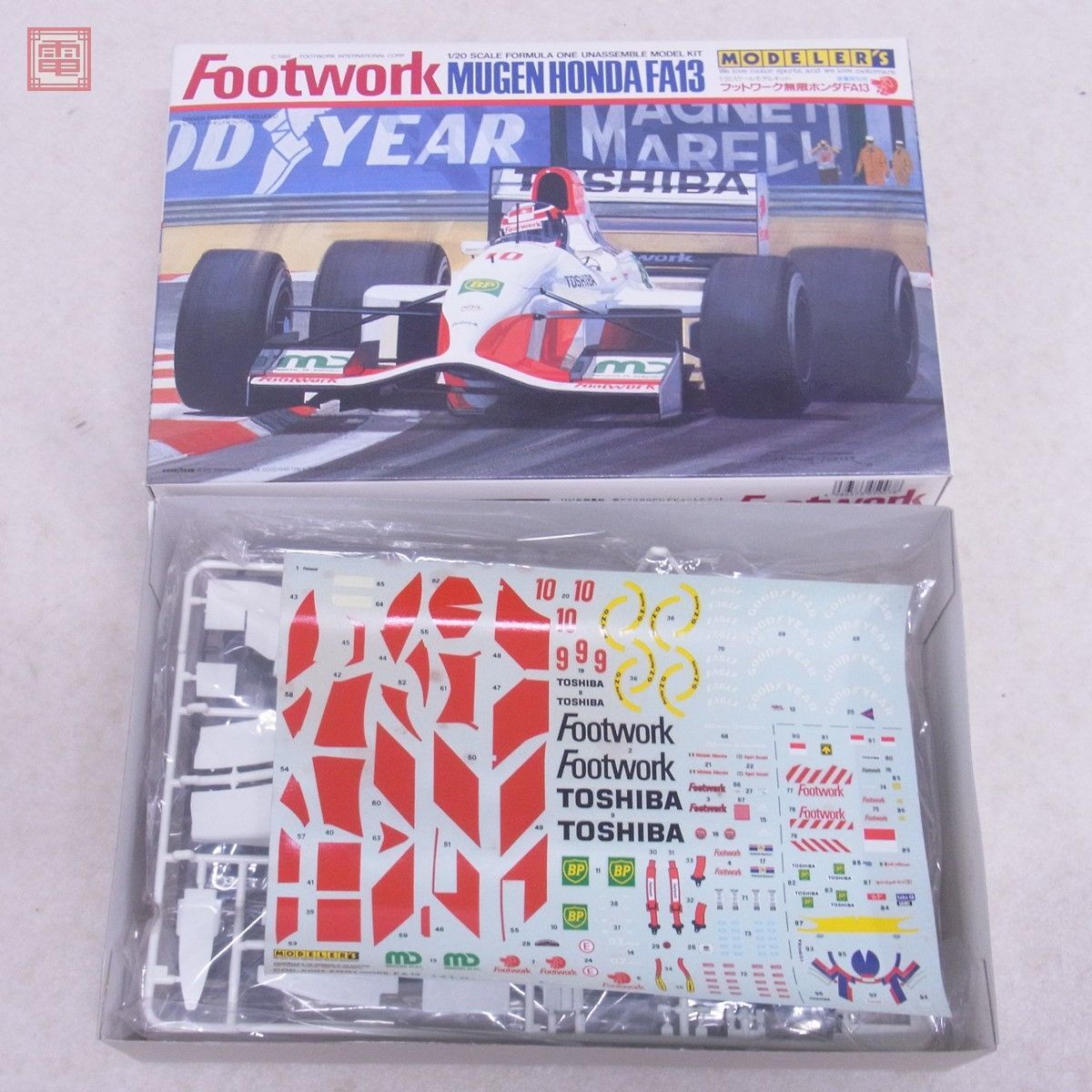 未組立 モデラーズ 1/20 フットワーク無限ホンダ FA13 No.5007 MODELER’S Footwork MUGEN HONDA【20の画像1