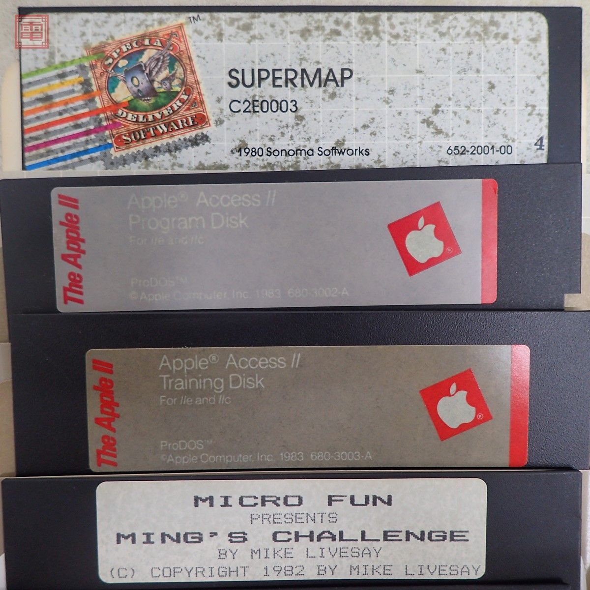 ※FDのみ Apple II SUPERMAP/TWERPS/MING’S CHALLENGE/TITAN EMPIRE/GALACTIC ATTACK/STAR MAZE/PANDORA’S BOX等まとめて アップルII【PP_画像2