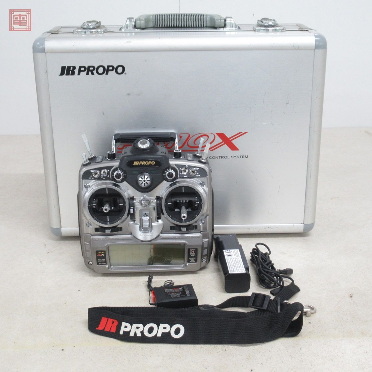 JRプロポ PCM10X プロポ/R1000DS 受信機 ケース付き 動作未確認 ジャンク JR PROPO 送信機【40_画像1