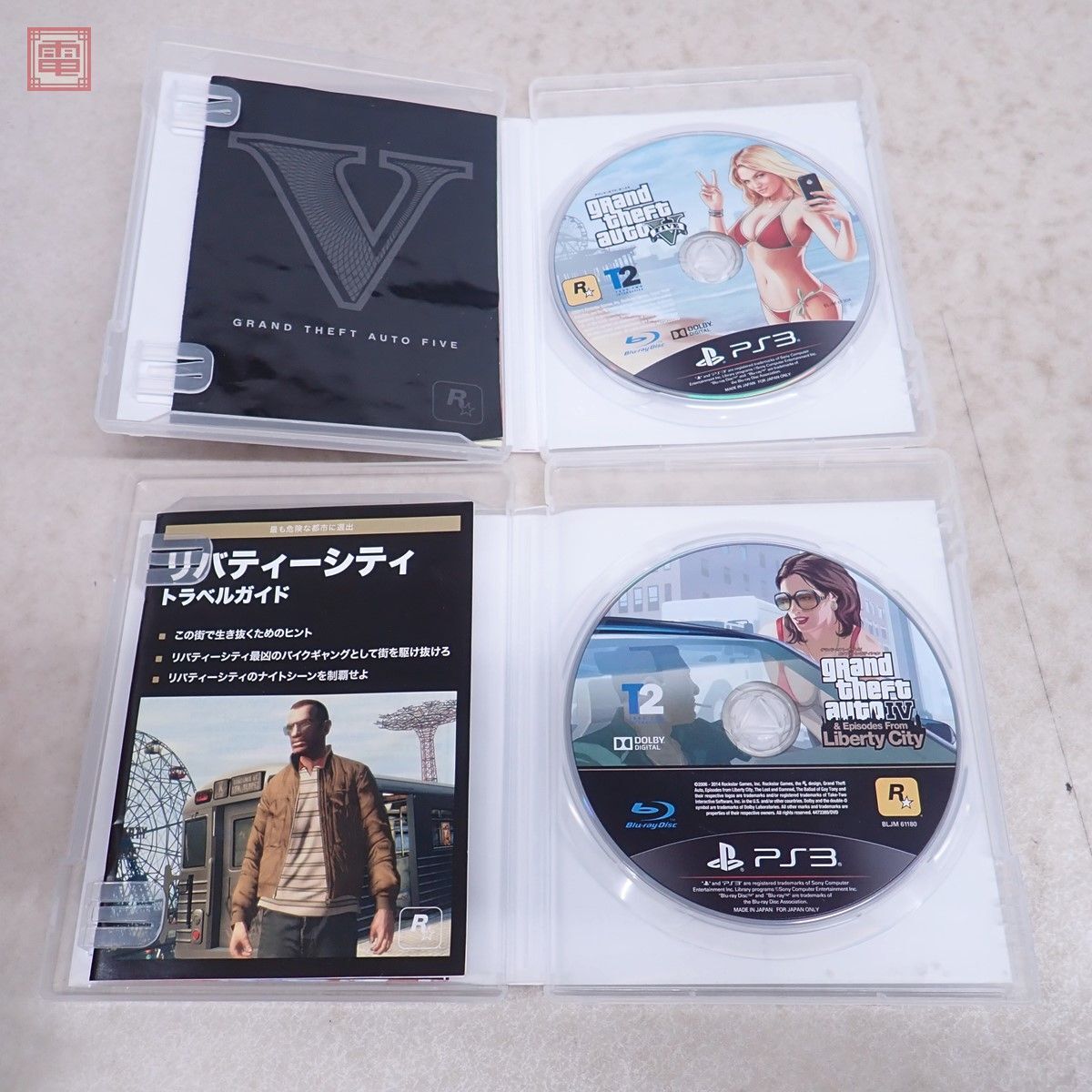 動作保証品 PS2/PS3/PSP グランドセフトオート/III/バイスシティ/ストーリーズ/サンアンドレアス/IV/V 等 まとめて7本セット 箱説付【10の画像5