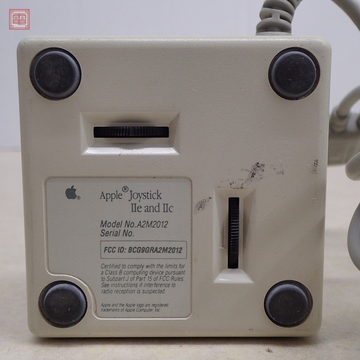 Apple IIe/IIc ジョイスティック A2M2012 アップルコンピュータ Joystick 動作未確認【10_画像4