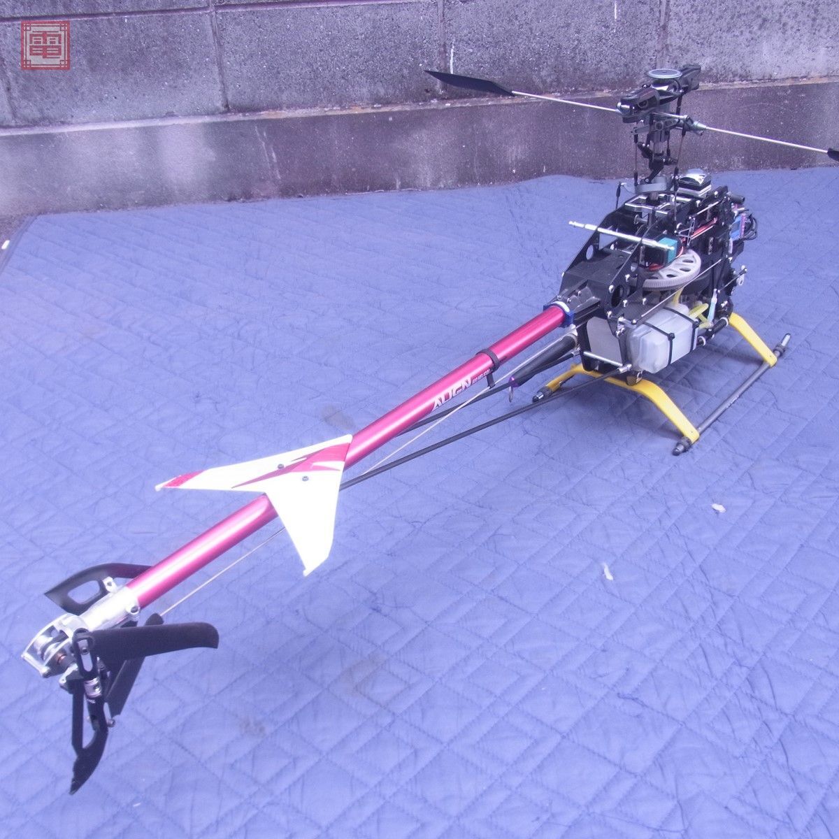 アライン TREX 600 全長約120cm RC ラジコン ヘリコプター メカ搭載 ALIGN 動作未確認 現状品【SIの画像2