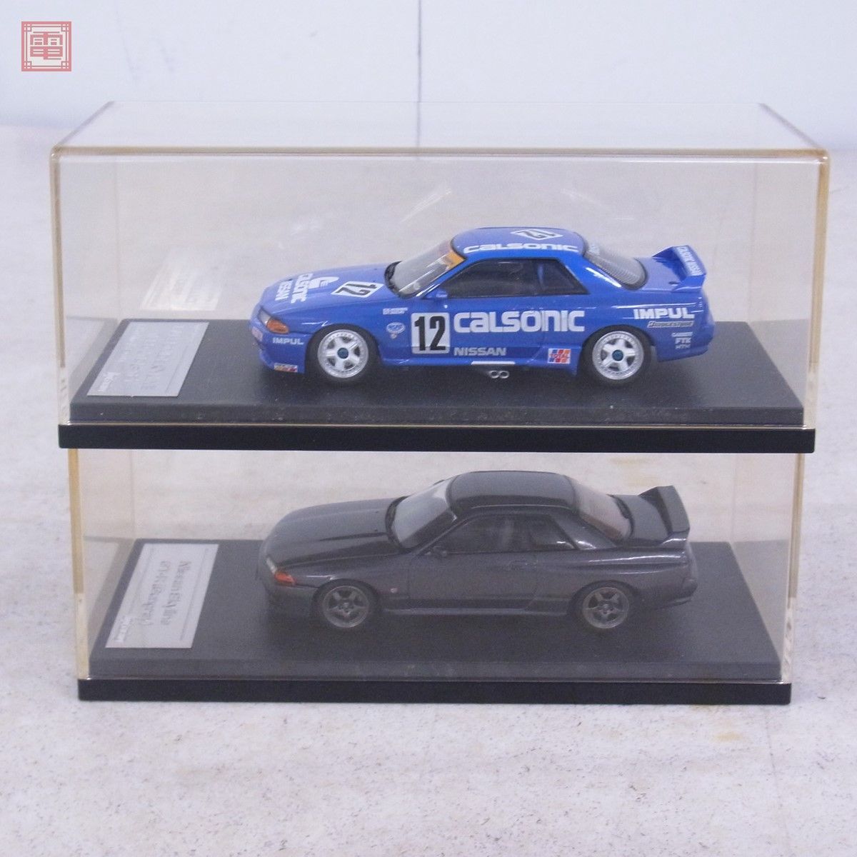 hpi-racing 1/43 カルソニック スカイライン 1990 JTC #12/日産 スカイライン GT-R R32 ガングレー 計2台セット【10_画像3
