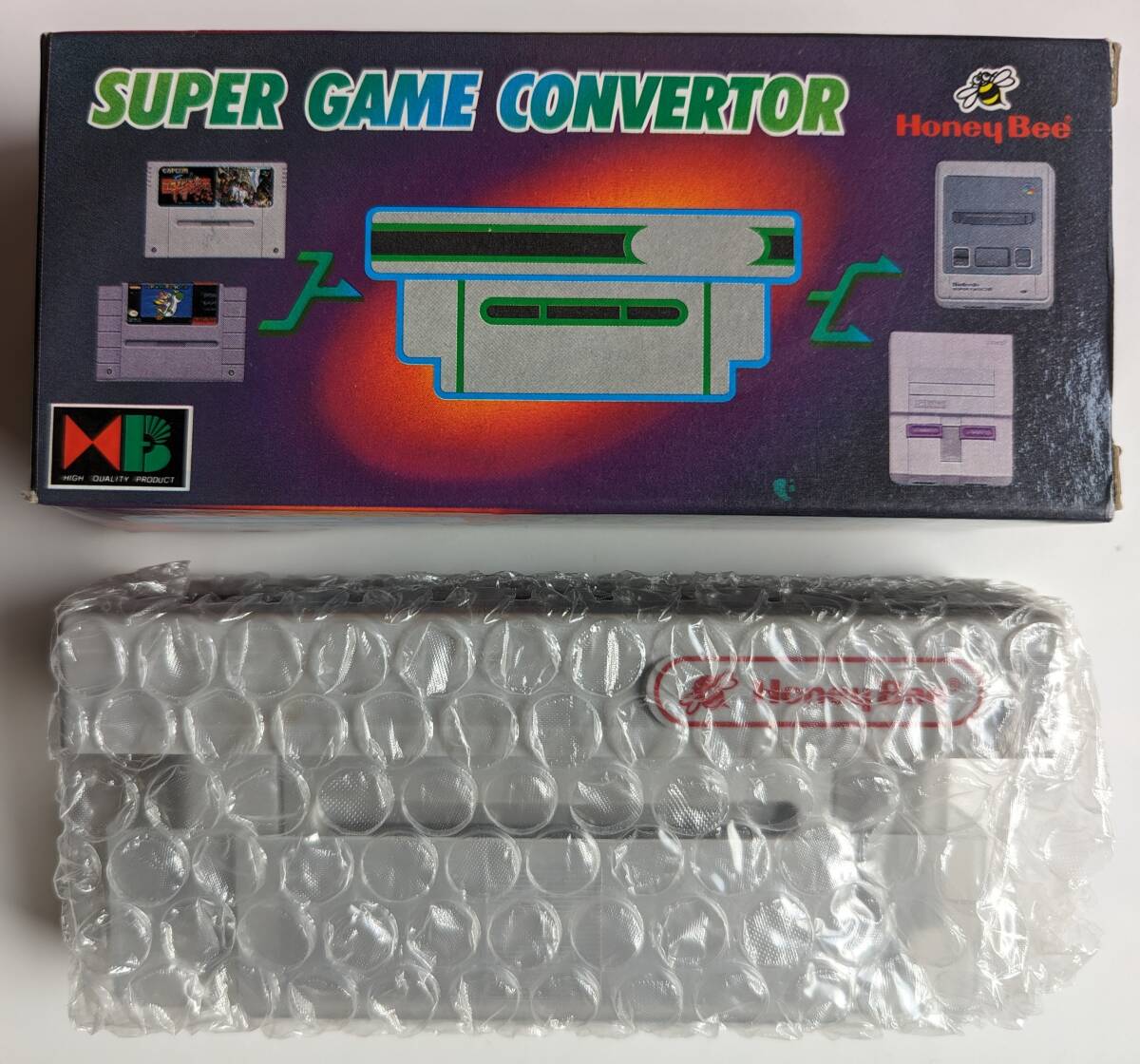 ■即決■[Honey Bee] SNES → SFC 変換 コンバーター RM-91088 (SUPER GAME CONVERTOR) 箱付き スーパーファミコン 海外版 アダプターの画像1