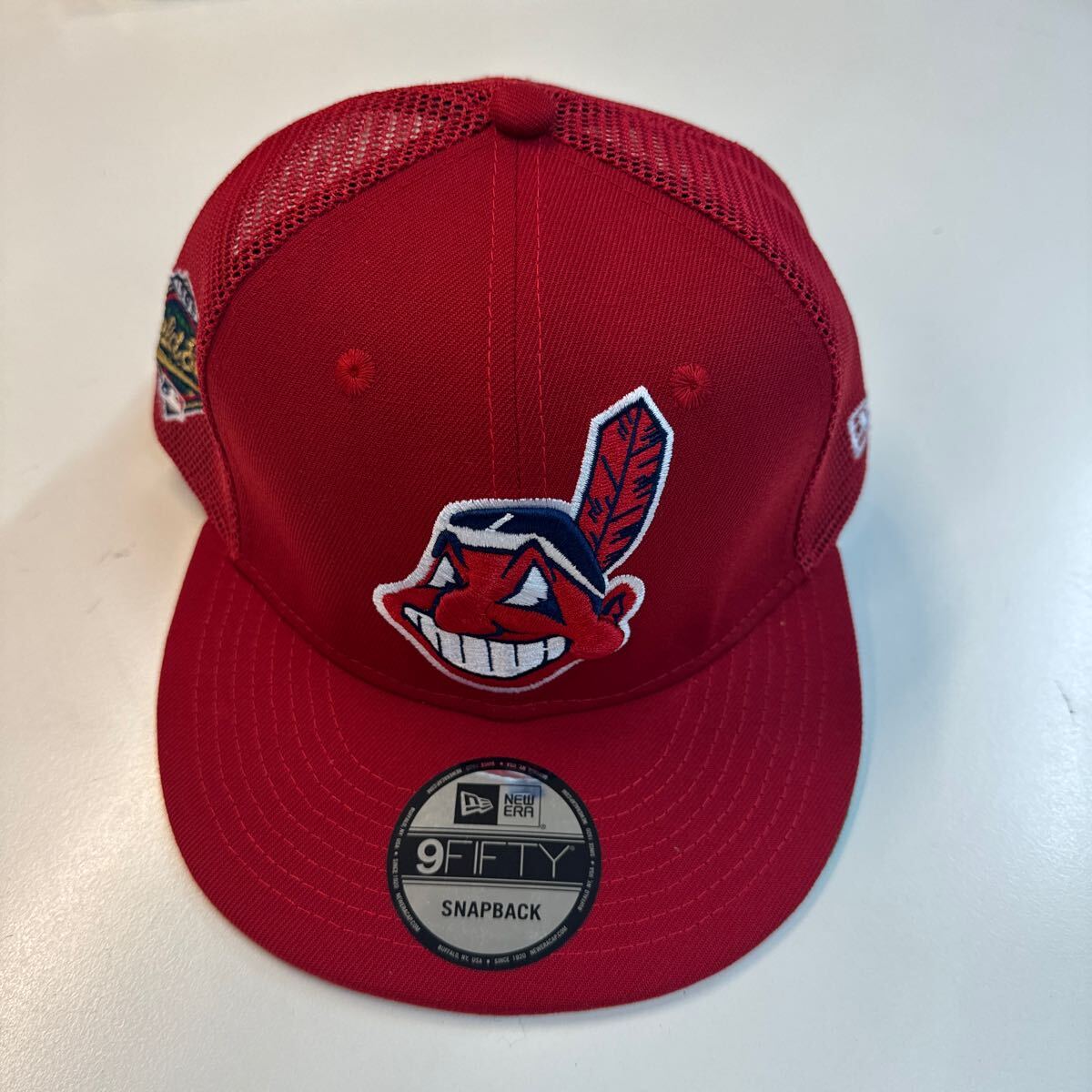  New Era Cleveland Indian s1995 world series New Era Indians World Series MLB mesh cap 950 9Fifty