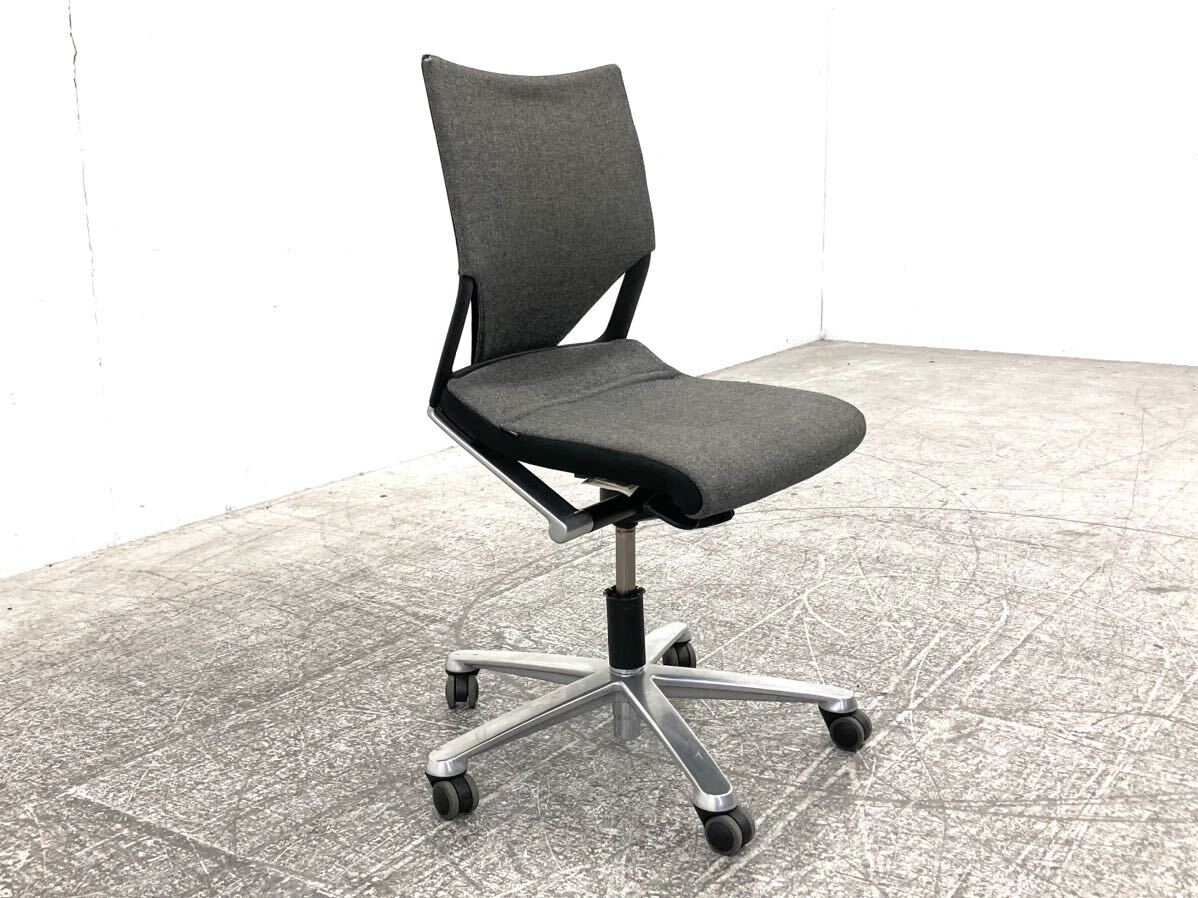 Wilkhahn/ウィルクハーン Modus/モダス デスクチェア キャスター脚 グレー シンプル モダン 事務椅子 ワークチェア オフィスの画像2
