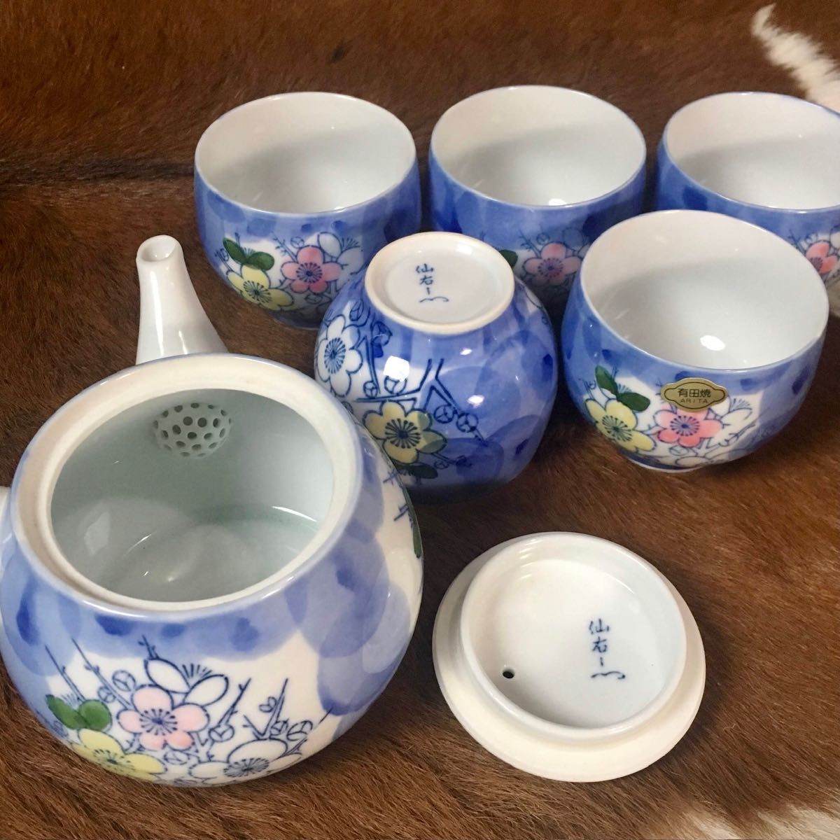 ★新品★有田焼★仙右衞門？作★急須＋湯呑み5口★茶器セット★