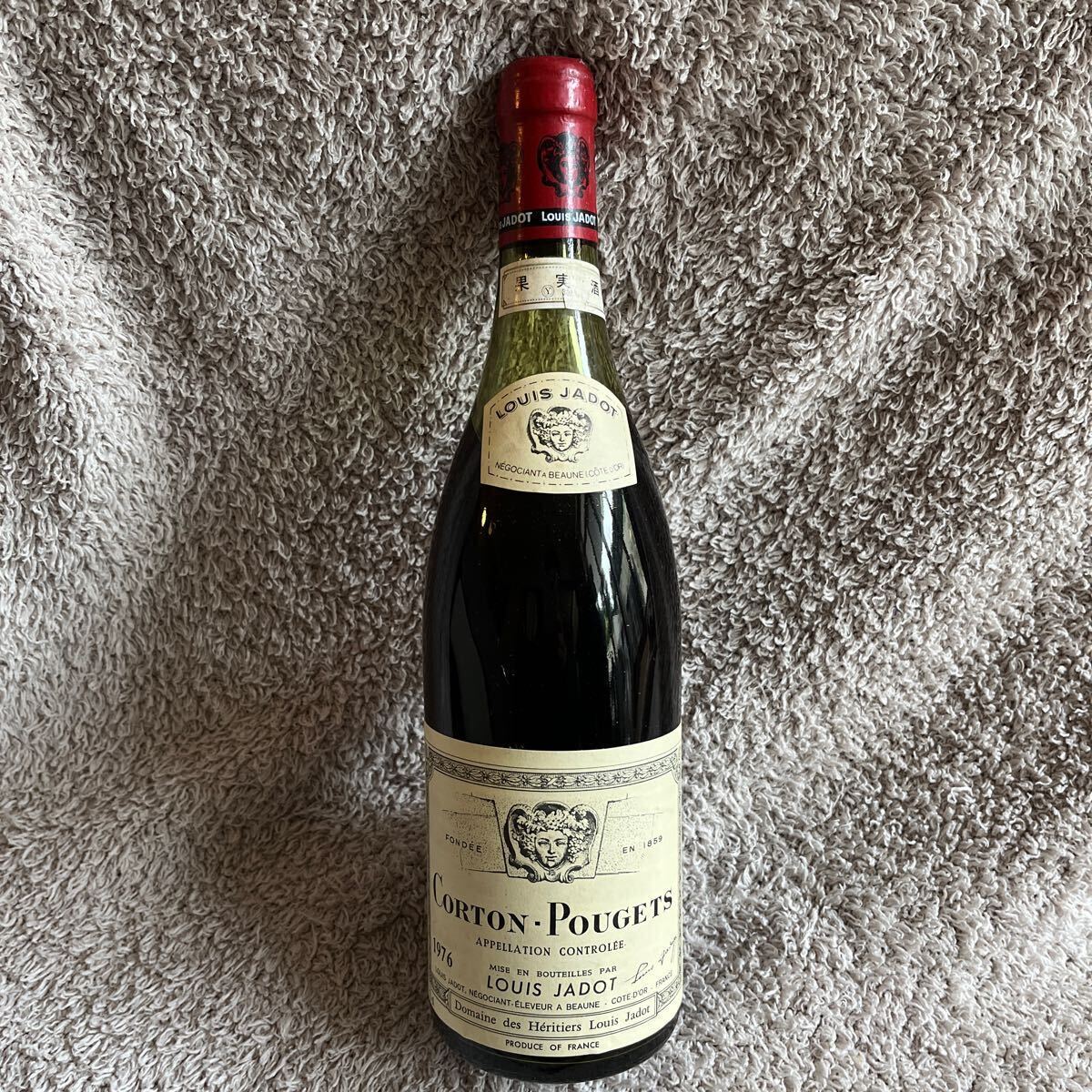 Louis Jadot Corton Pougets ルイ ジャド コルトン プジェ ドメーヌ デ ゼリティエ ルイ ジャド 1976年_画像2