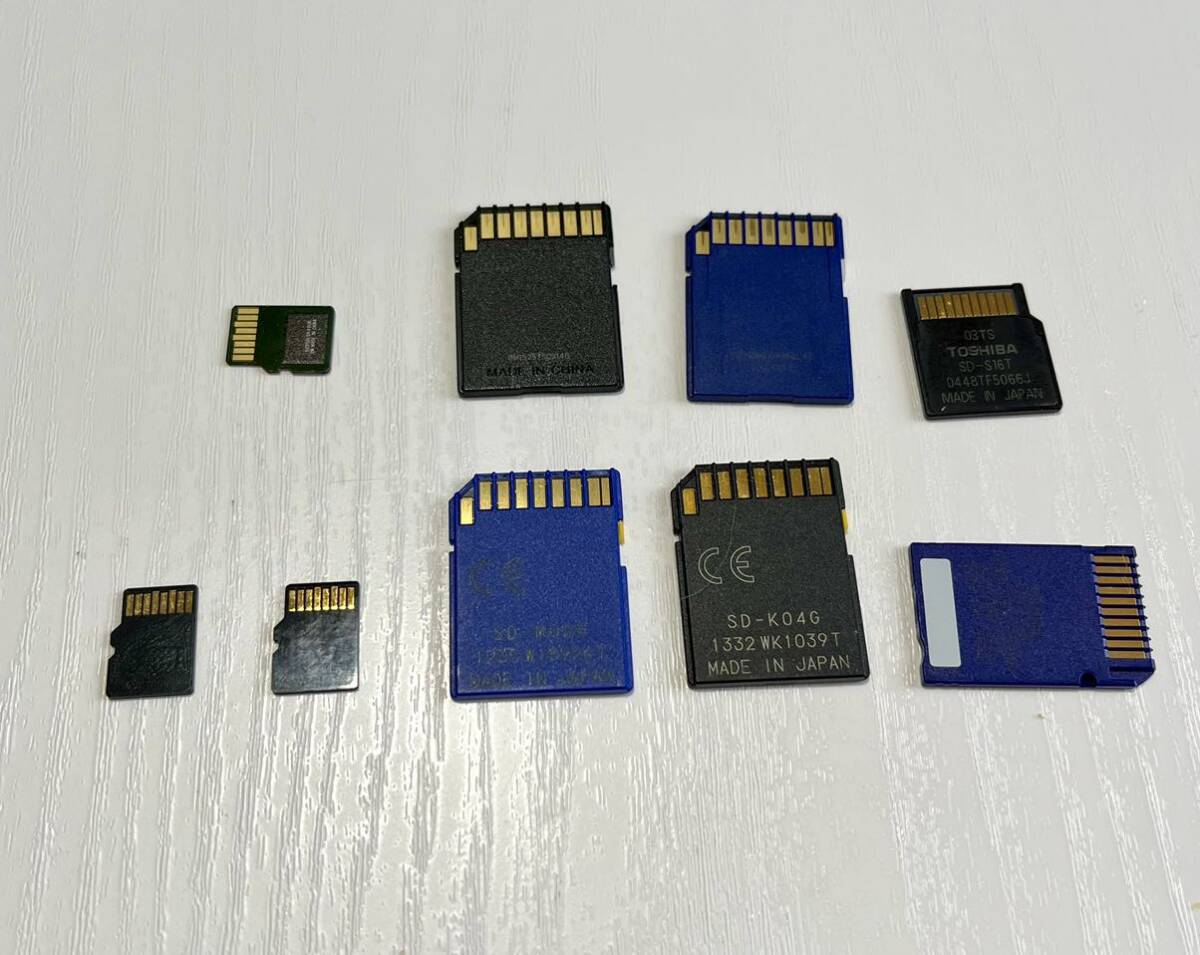 SDカード TOSHIBA microSD 記録メディア まとめ ジャンク扱い 激安一円スタート