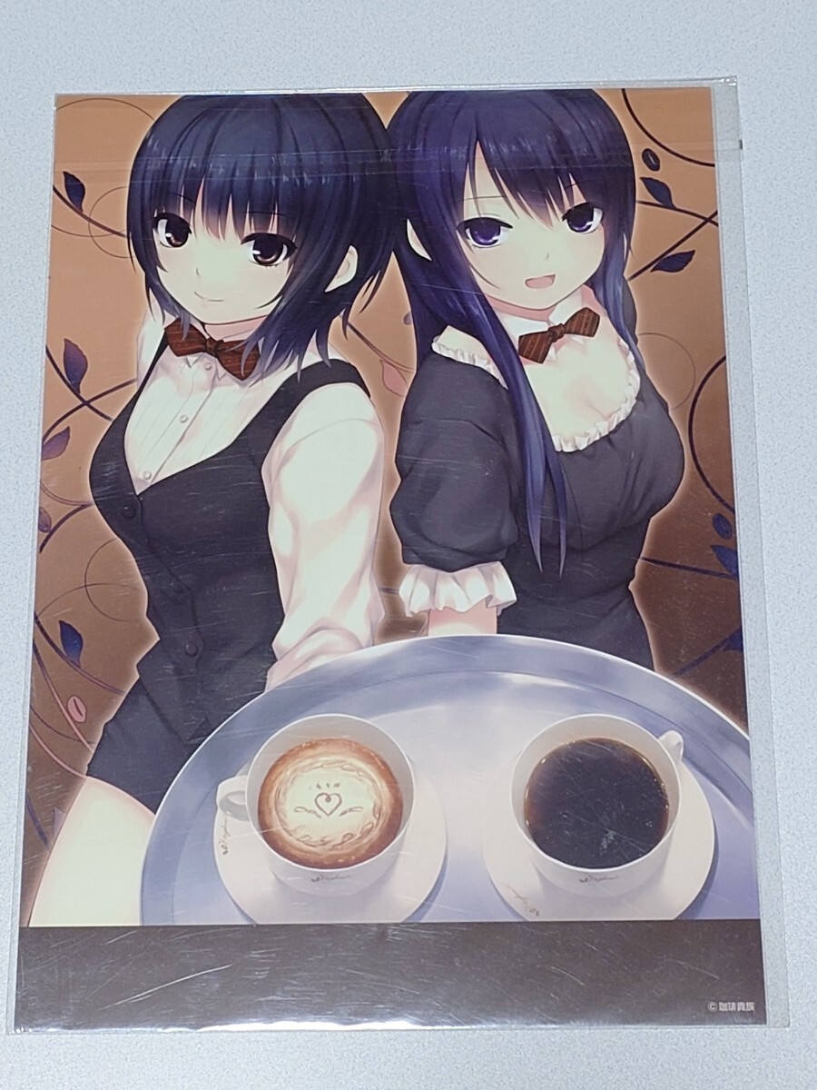  Coffee Kizoku иллюстрации A3 поглощение сиденье (2 листов ввод ) Mini Stop WANZA иметь Akira магазин сотрудничество товары cafe shop