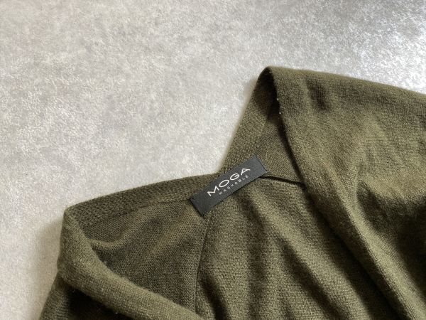 MOGA WASHABLE* highest grade . silk & cashmere * side pocket knitted cardigan * size 2* Moga 