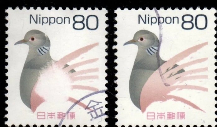 エラー切手 日本 scott#3003 80円 色欠落 切手 の画像1
