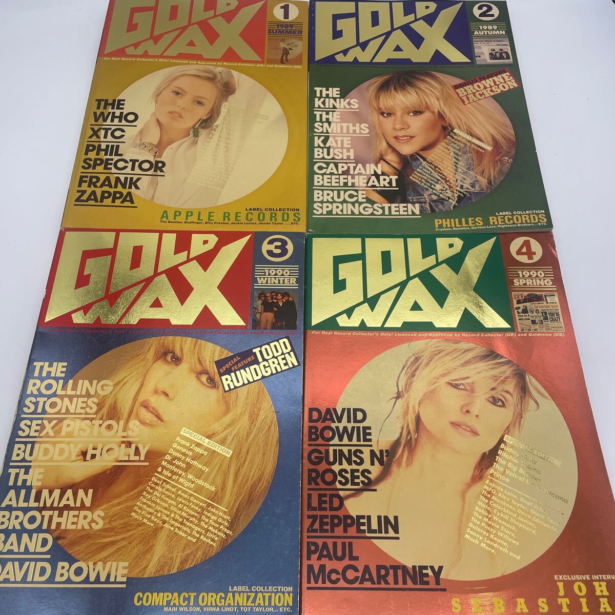 GOLD WAX/ゴールド・ワックス/創刊号/1-4セット/1989年/1990年/ブートの画像1