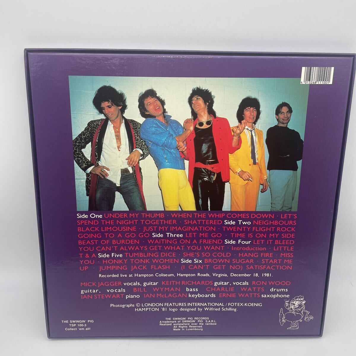 【希少・コレクター放出品】ローリング・ストーンズ/The Rolling Stones/Hampton '81/3LP/レコード/ブートの画像2