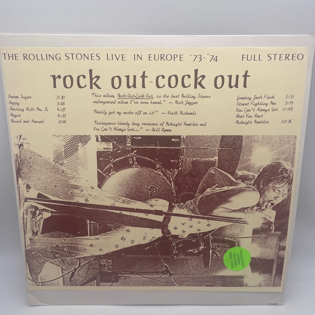 【希少・コレクター放出品】/ローリング・ストーンズ/The Rolling Stones/Rock Out Cock Out/ブート/レコード_画像1