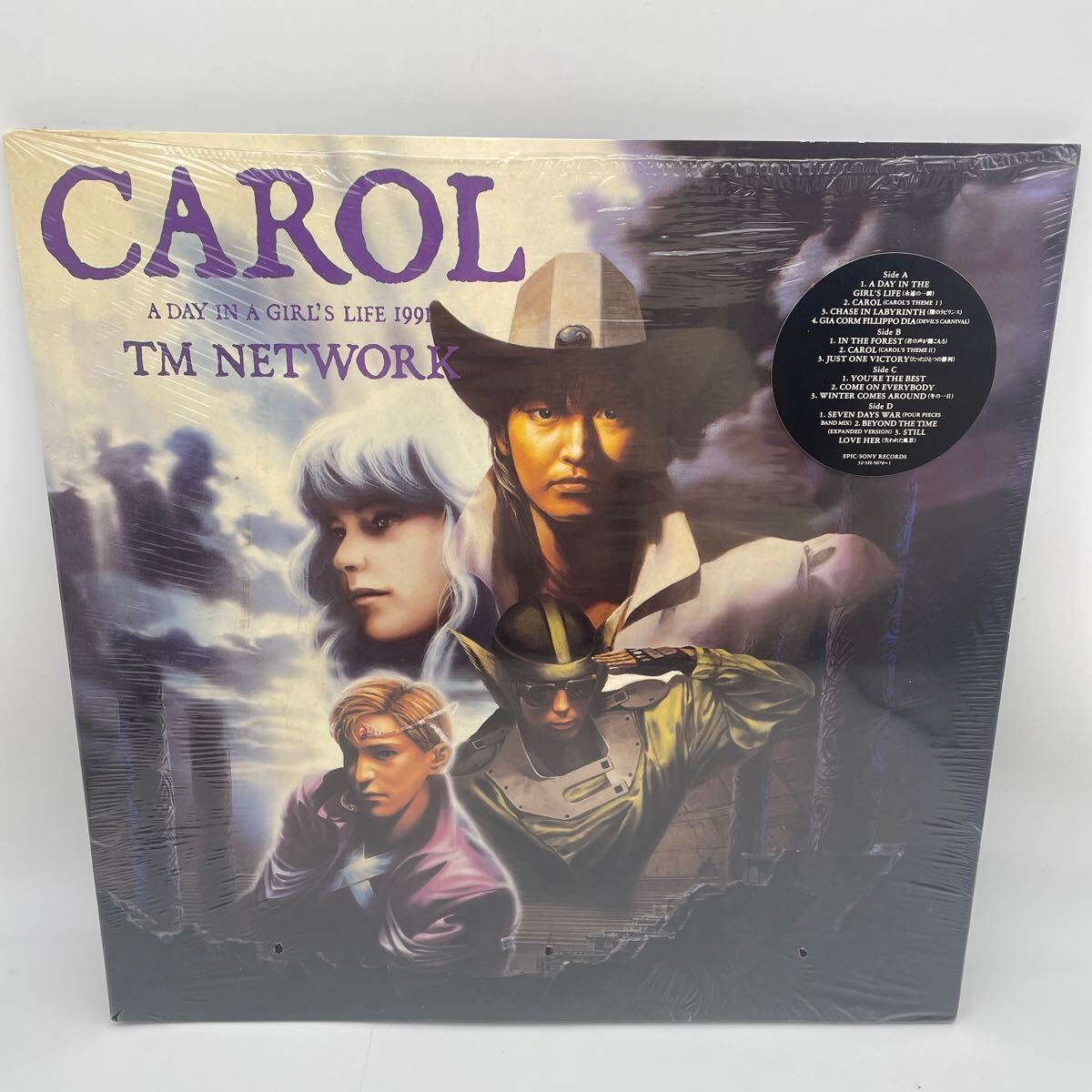 【希少】TM Network/Carol/A Day in A Girl's Life 1991/レコード/LP/小室哲哉