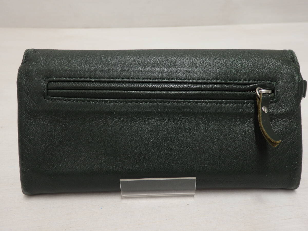 mf63) PORTER CRUST LONG WALLET ポーター クラスト レザー 長財布 シープレザー 革 豚革 コンビネーション鞣し クローム鞣し 035-03431の画像2