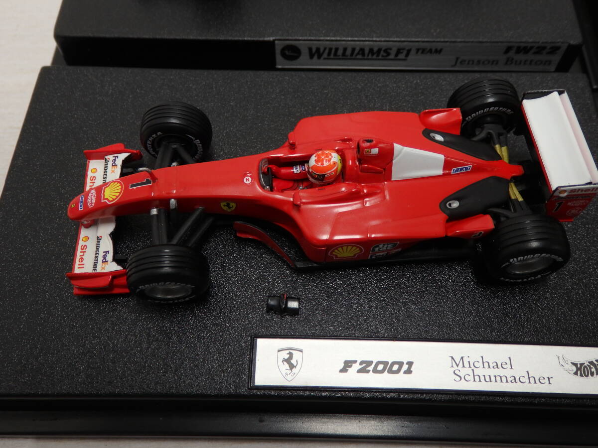 om31) HOT WHEELS 1/43 WILLIAMS F1 TEAM(FW22) JAGUR RACING(R1) McLaren(MP4-15) Ferrari(F2001) まとめ 現状品の画像2