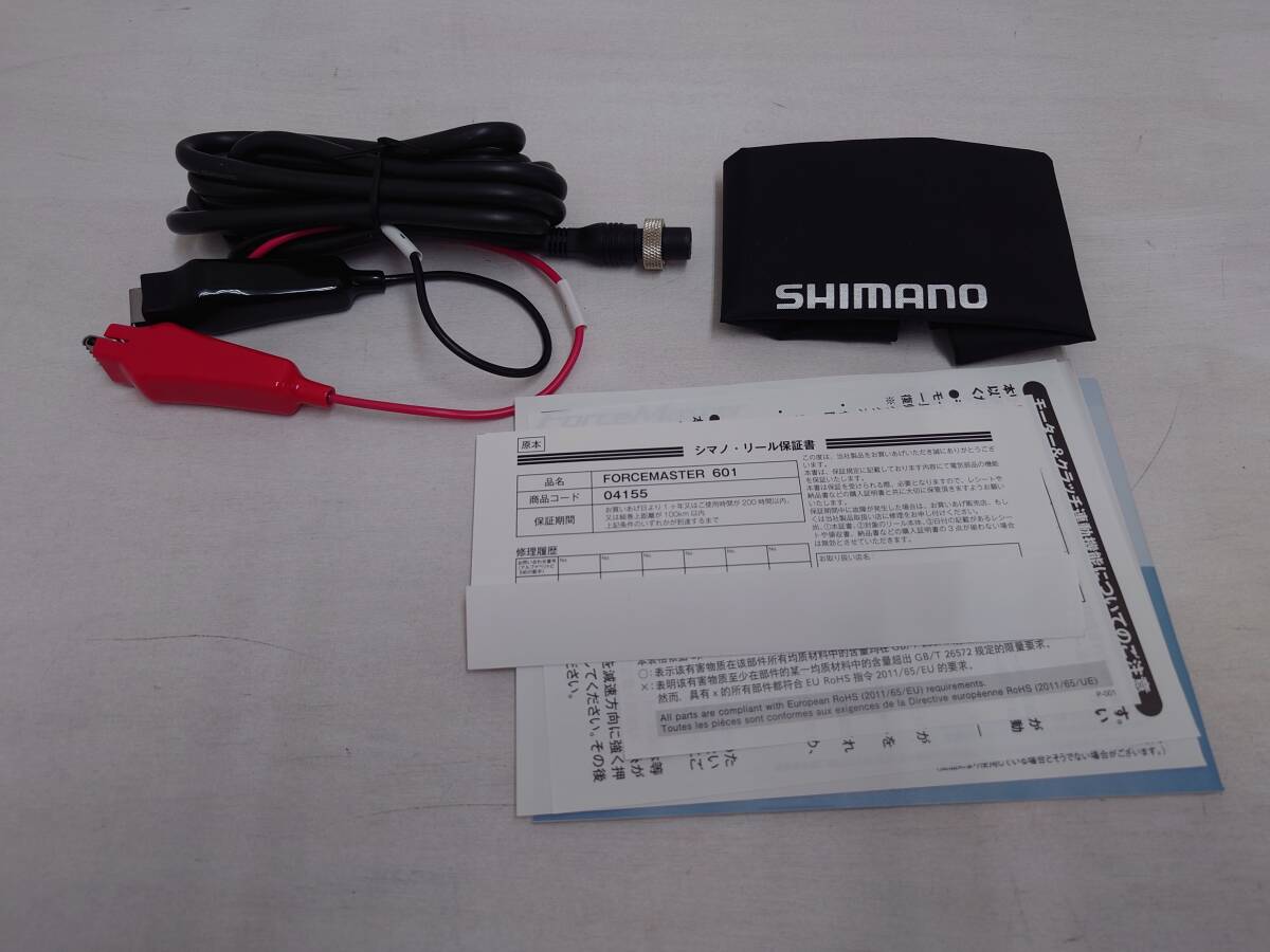 tu52) Shimano 20 ForceMaster 601 電動リール 04155 フォースマスター_画像9