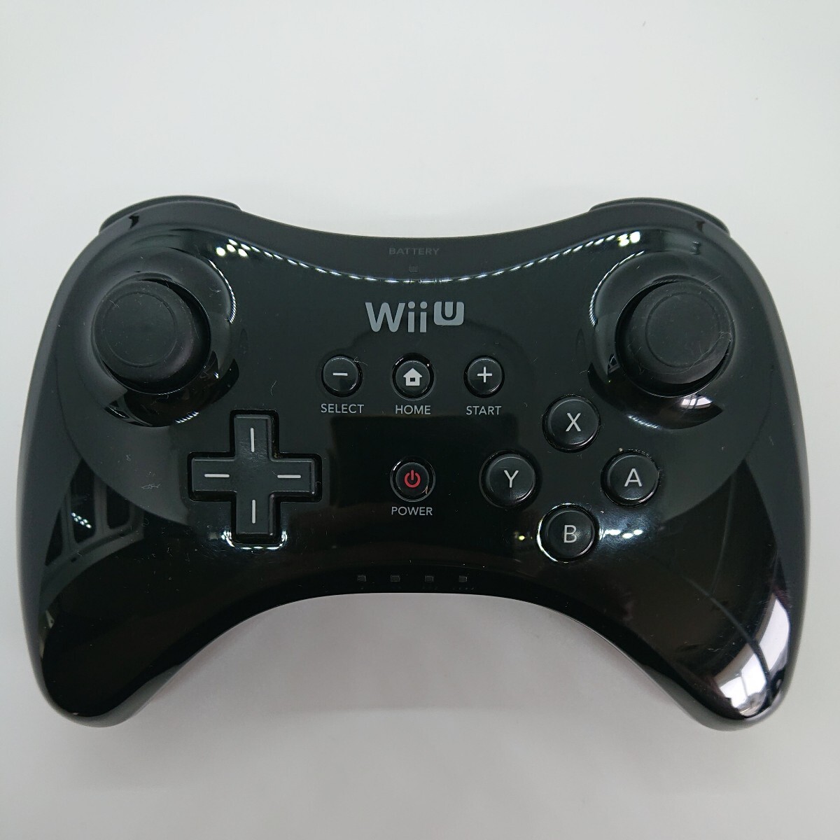 管04501【動作未確認】Nintendo Wii U PROコントローラー WUP-005 ブラック 黒_画像1