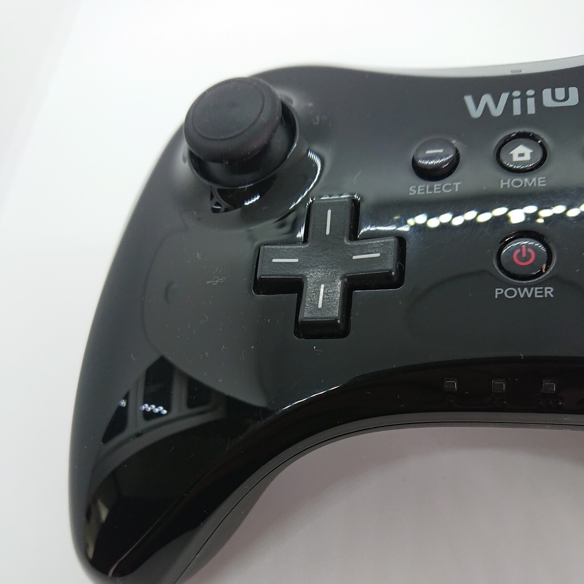 管04501【動作未確認】Nintendo Wii U PROコントローラー WUP-005 ブラック 黒_画像2