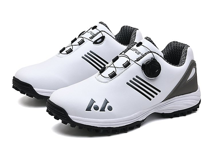 ゴルフシューズ メンズ スパイクレス 兼用 ゴルフ 靴 軽量 軽い 紐タイプ スニーカータイプ スパイクレスシューズ カジュアル グレーの画像6