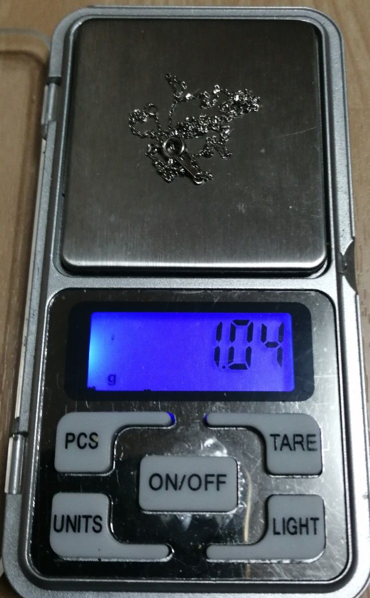 【値下不可】Pt850 約1.04g デザイン ネックレス チェーン プラチナ