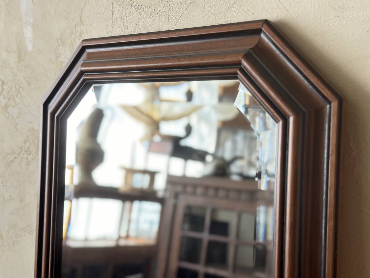 古木 ヴィンテージ 古家具 アンティーク ミラー 鏡 姿見 ヨーロッパ インテリア ディスプレイ イタリア の画像4