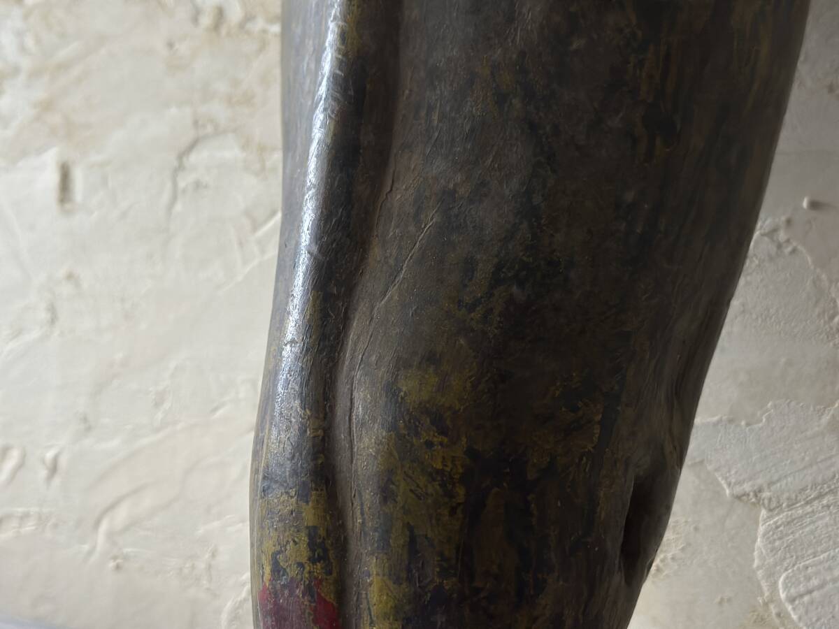プリミティブ 木彫り アンティーク くり抜き 民族 少数民族 アート インテリア マスク 動物 インド アフリカ 民藝 民芸 古民芸 オブジェの画像7