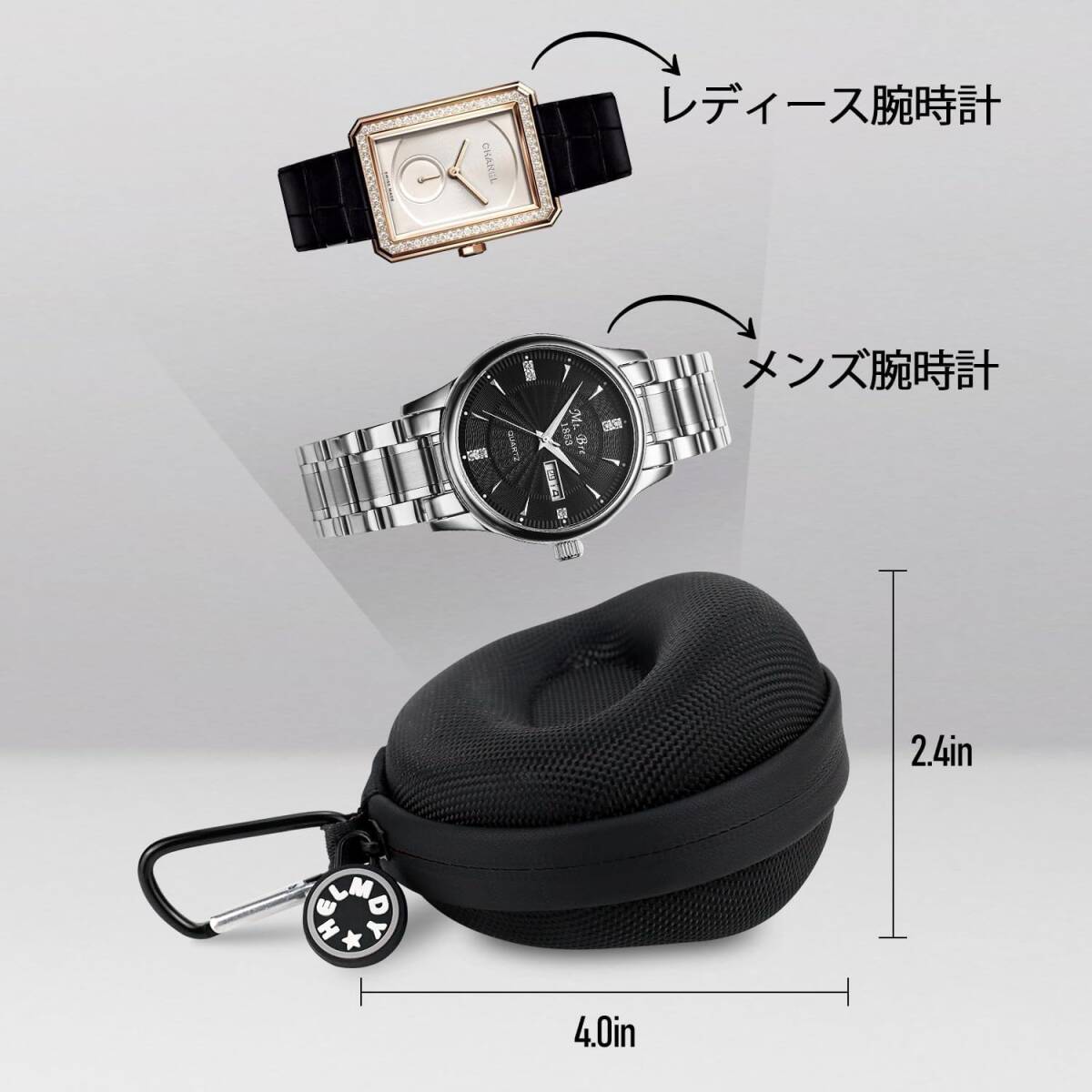  наручные часы кейс для хранения кейс для часов черный Smart для часов путешествие командировка часы кейс для хранения Watch Case 52MM до D нейлон specification чёрный 