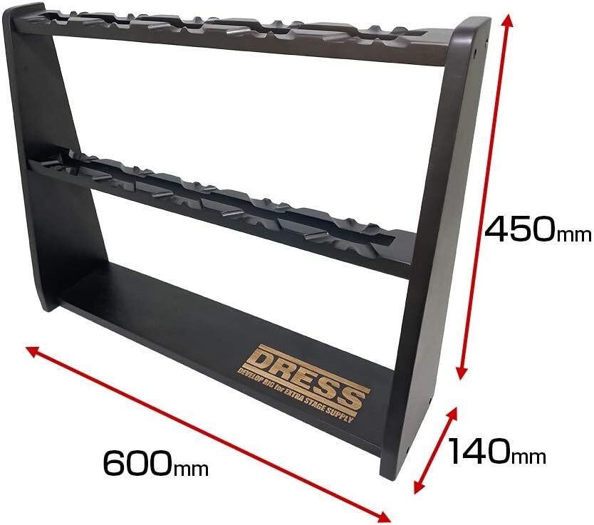 リールディスプレイスタンド スピニングリール リール置き リール乾燥 鑑賞 収納 ブラック 600mm×450mm×140mm 底部床面保護用フェルト