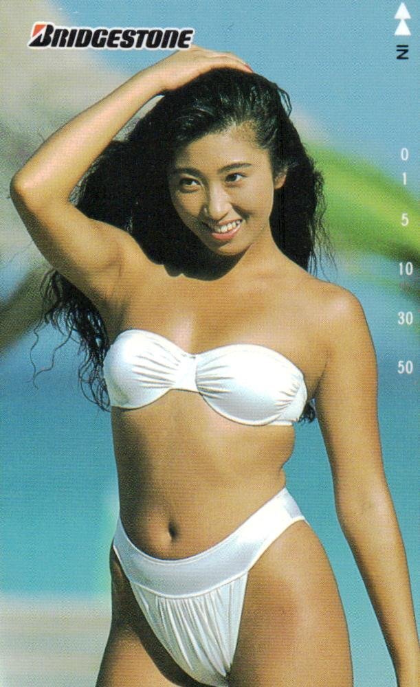 ★河口りか　ハイレグ　ブリヂストン　微擦れ有★テレカ５０度数未使用pg_277_画像1