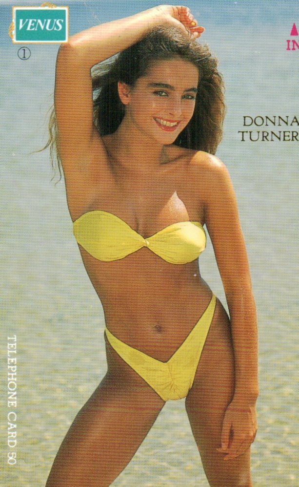 ★外国人女性モデル　ハイレグ　Donna Turner　VENUS　微擦れ有★テレカ５０度数未使用po_110_画像1