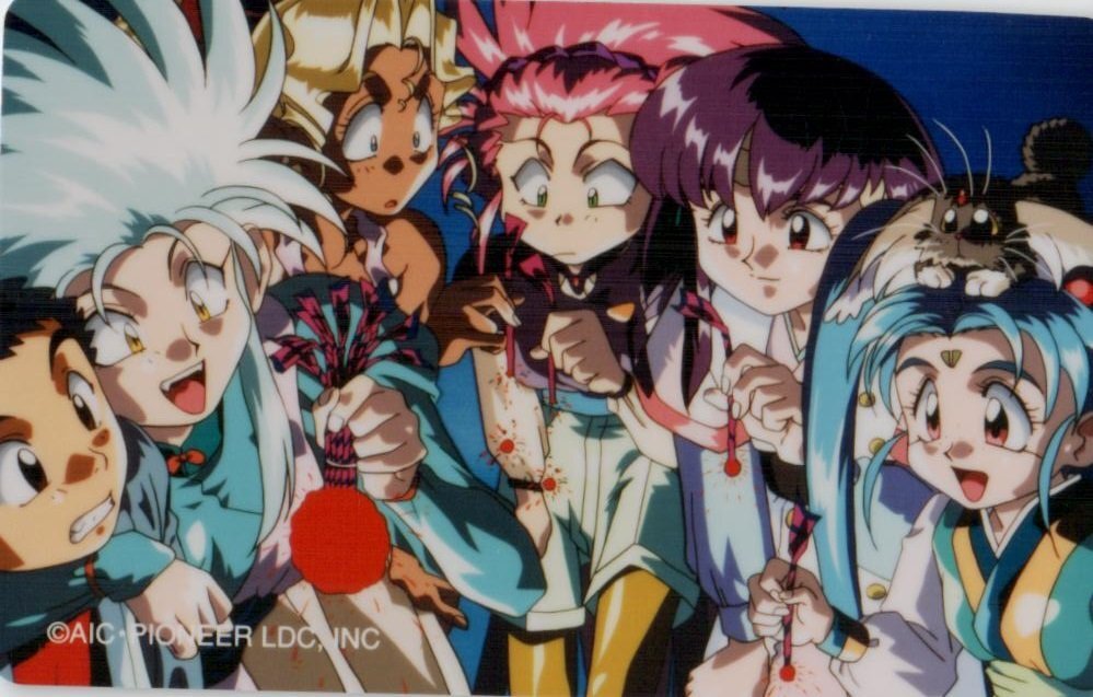 * Tenchi Muyo! AIC потертость иметь * телефонная карточка 50 частотность не использовался oz_153