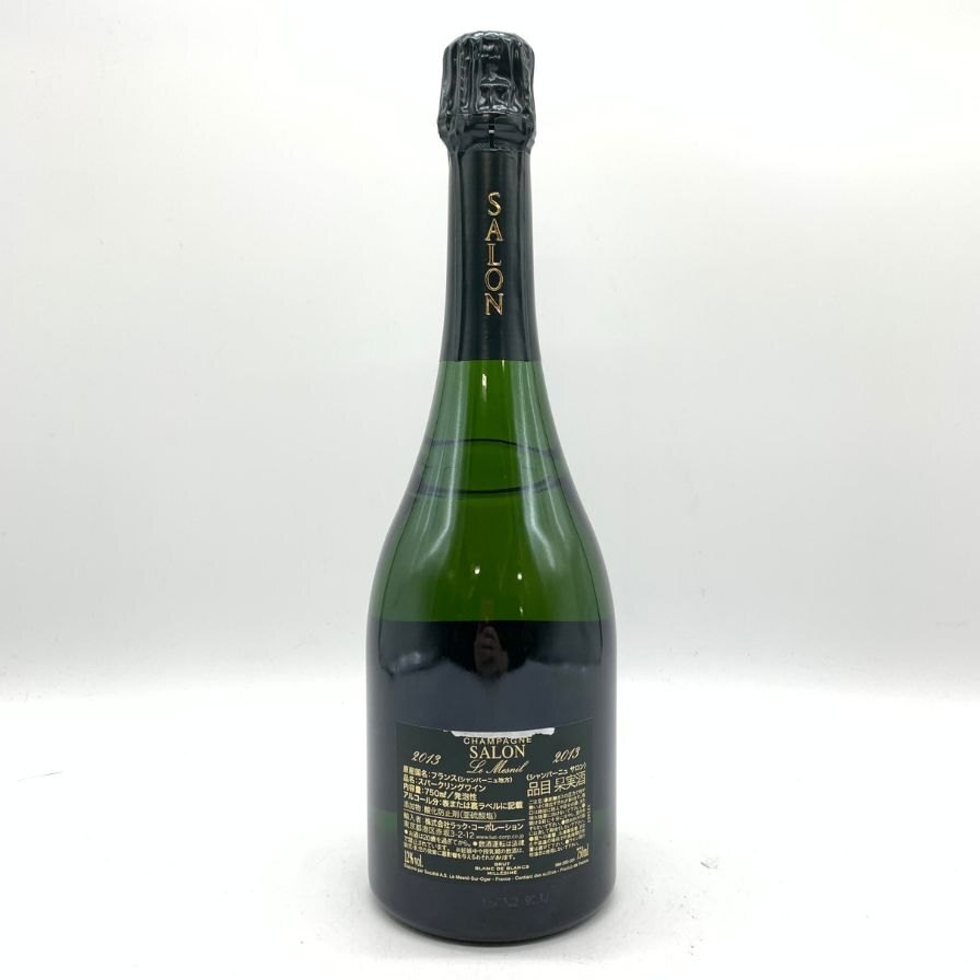 サロン ブランドブラン ル メニル 2013 750ml 12% SALON Blanc de Blancs Le Mesnil Brut 【同梱不可】【A4】_画像2