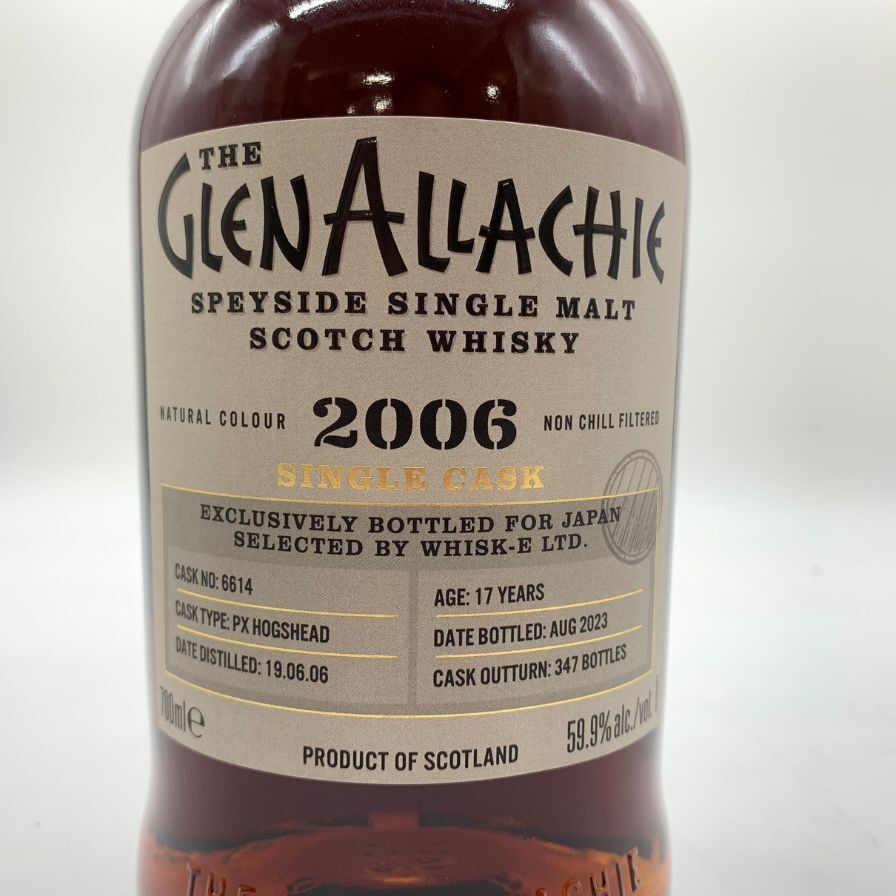 グレンアラヒー 17年 2006 シングルカスク PXシェリーホグスヘッド 700ml 59.9% GLEN ALLACHIE SINGLE CASK PX HOGSHEAD 【F4】_画像4