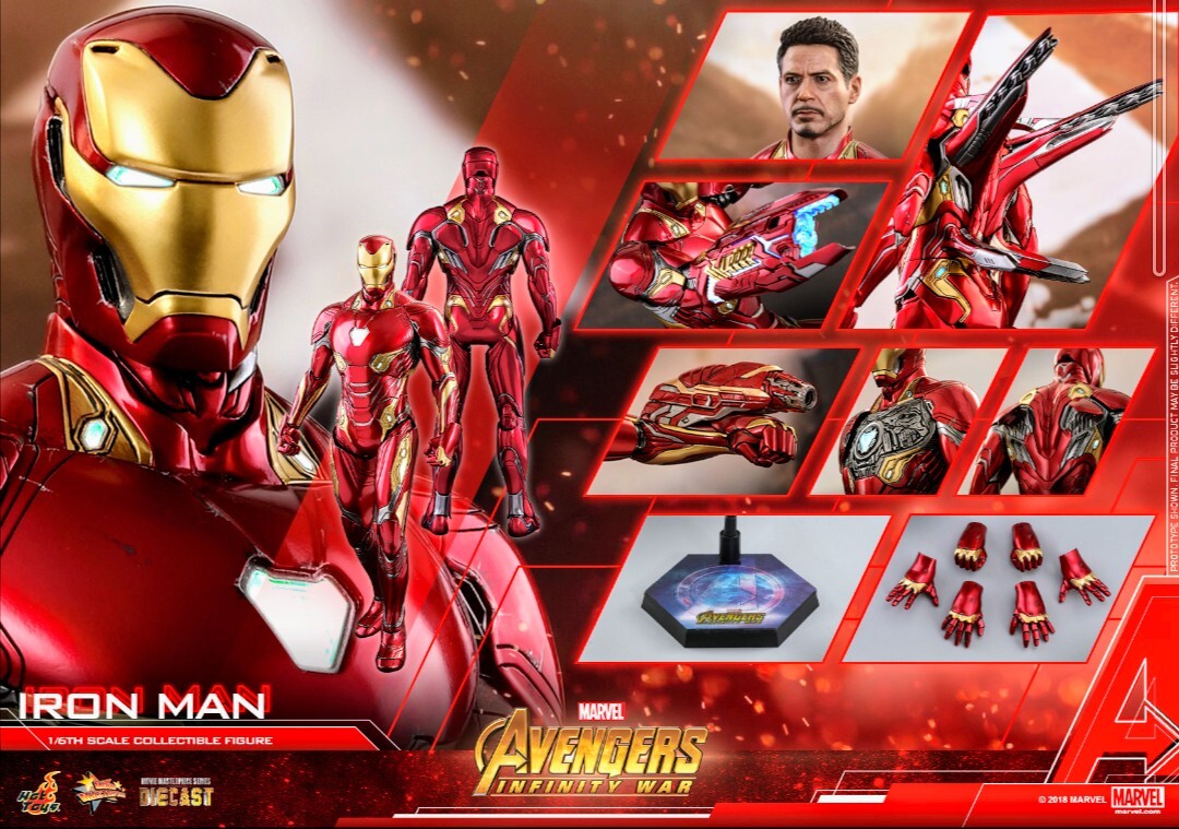  [1円〜・未開封品] ホットトイズ 1/6 DIECAST アイアンマン マーク50 インフィニティ・ウォー IRON-MAN MARVEL マーベル HOTTOYS AVENGERS_画像1