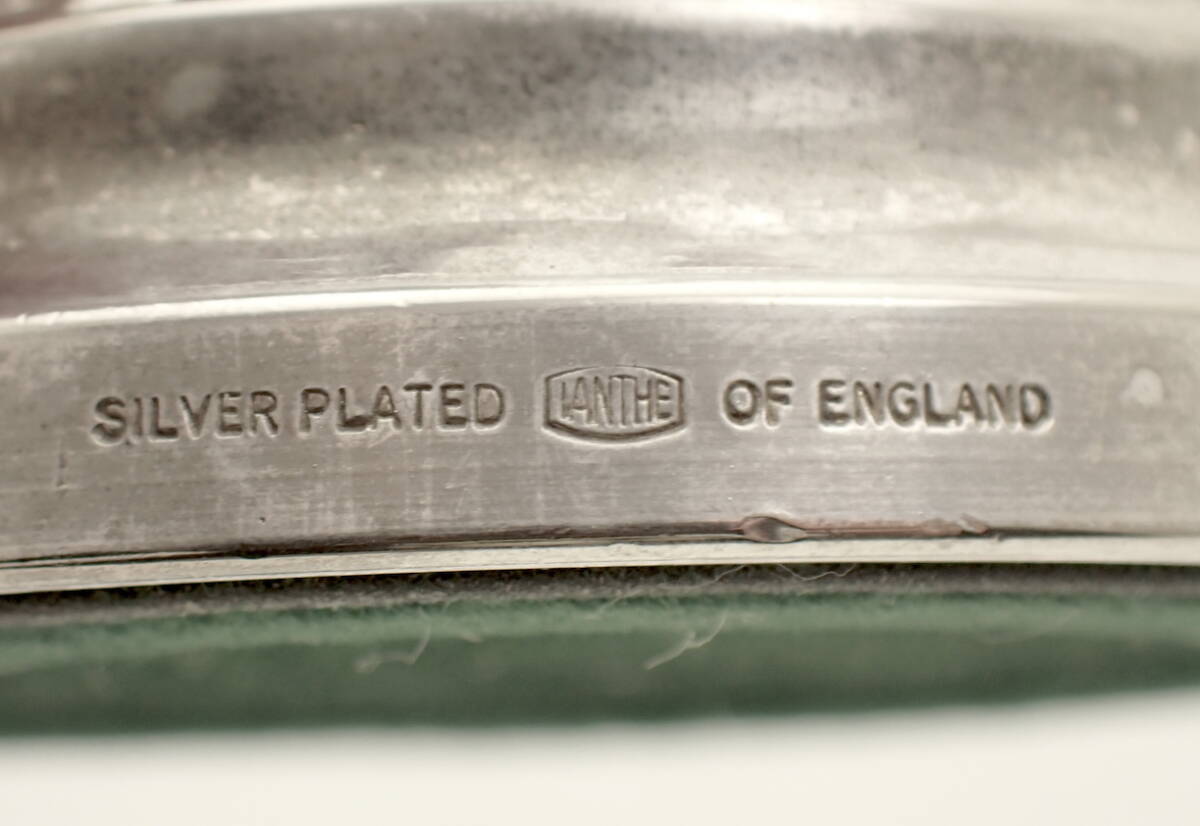 IANTHE 英国アンティーク Silver シルバープレート フラワーベース 一輪挿し 花瓶 花器 イギリス製の画像7