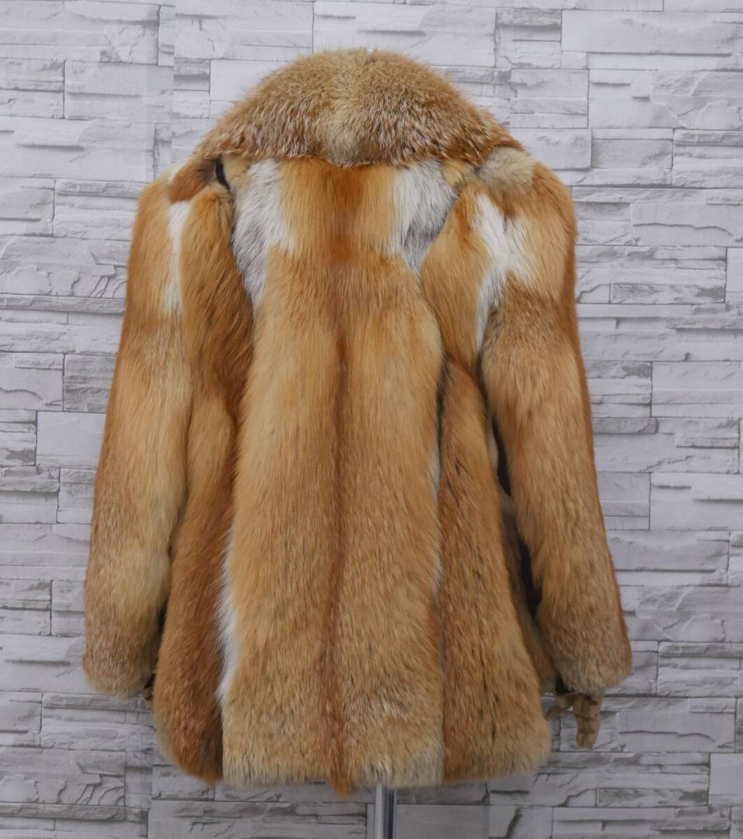 # red fox # half coat # dress length 68cm# collar BIG size #