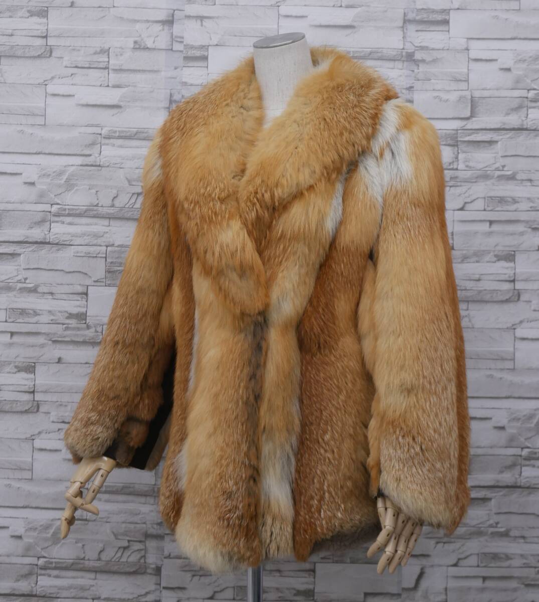 # red fox # half coat # dress length 68cm# collar BIG size #