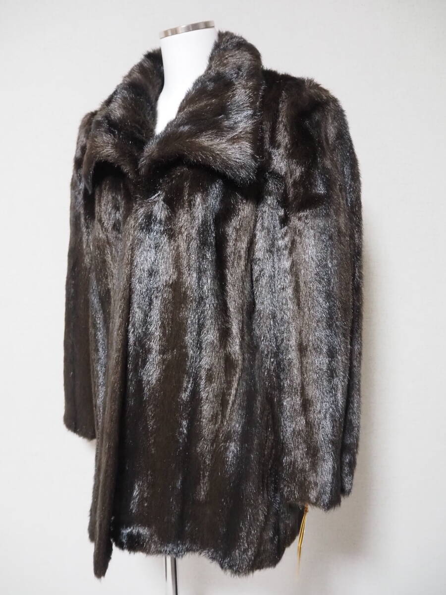 # fake fur # half coat # dress length 69.# new goods hour lowering . attaching #